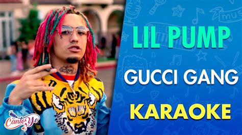 gucci gang lyrics karaoke|lil pump songs gucci gang.